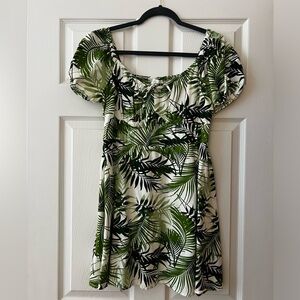 Tj maxx tropical dress - size L